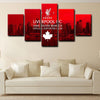 5 panel pictures canvas prints Liverpool Football Club wall decor1206 (4)