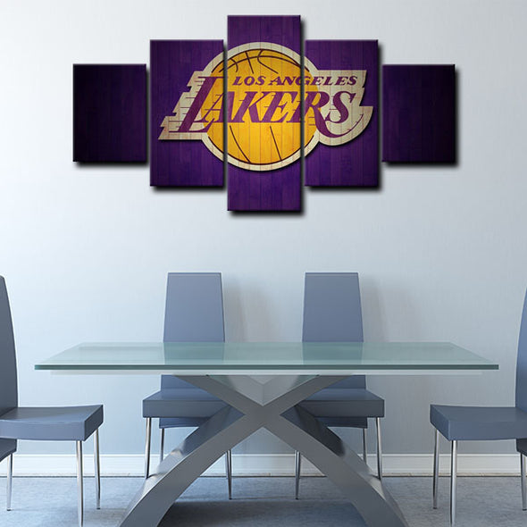  5 panel pictures canvas prints Los Angeles Lakers Bryant wall decor1224 (2)