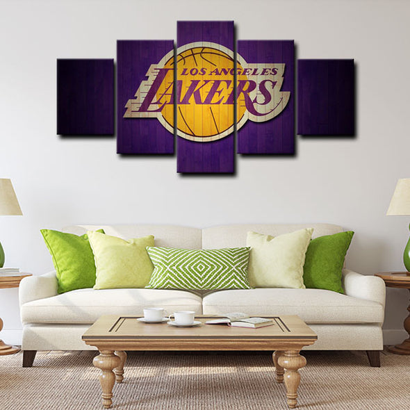  5 panel pictures canvas prints Los Angeles Lakers Bryant wall decor1224 (3)