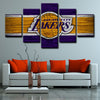  5 panel pictures canvas prints Los Angeles Lakers wall decor1206 (3)