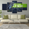 5 panel pictures canvas prints Marshawn Lynch wall decor1218 (3)