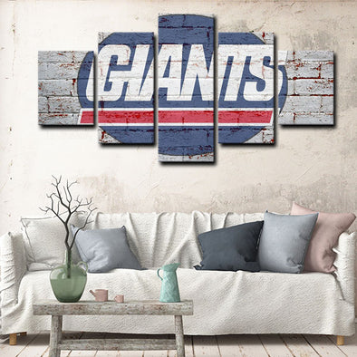 5 panel pictures canvas prints New York Giants  wall decor1206 (1)