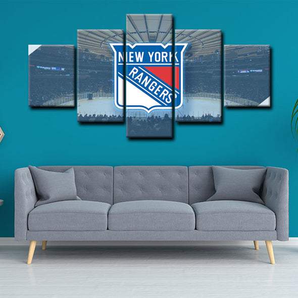 5 panel pictures canvas prints New York Rangers  wall decor1206 (2)