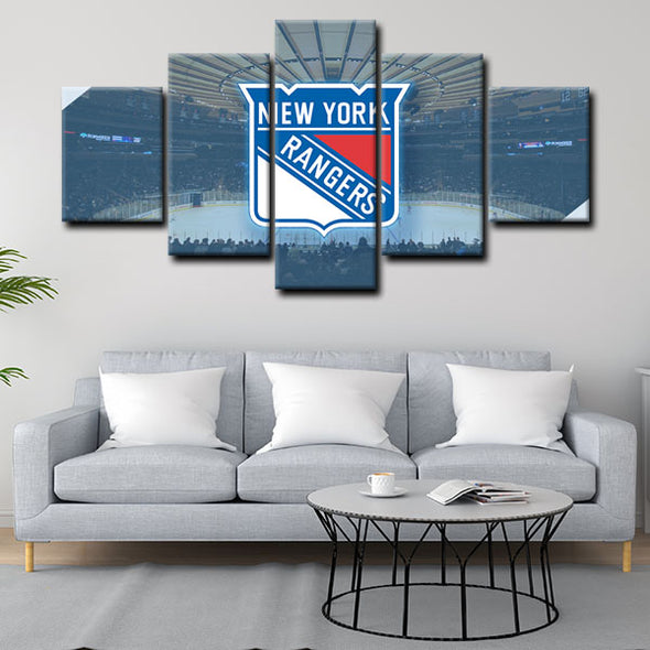 5 panel pictures canvas prints New York Rangers  wall decor1206 (3)