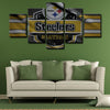 5 panel pictures canvas prints Pittsburgh Steelers wall decor1216 (3)