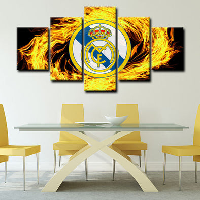 5 panel pictures canvas prints Real Madrid CF wall decor1206 (1)