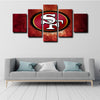 5 panel pictures canvas prints San Francisco 49ers wall decor1222 (2)