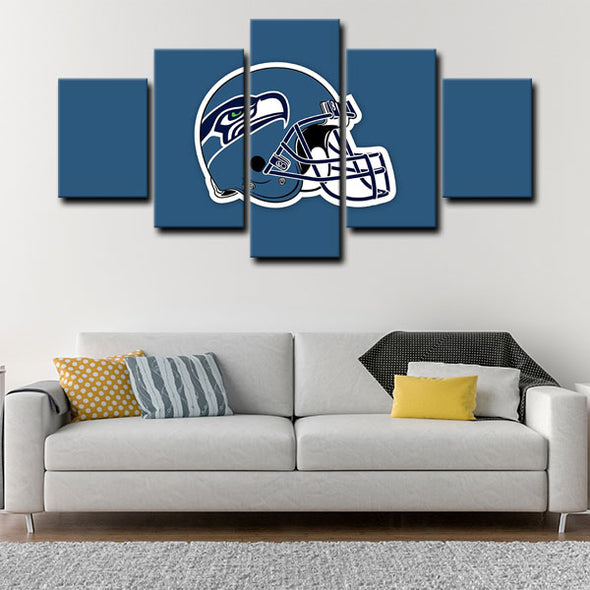 5 panel pictures canvas prints Seattle Seahawks wall decor1206 (3)