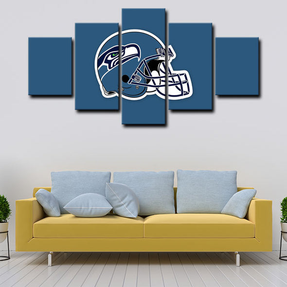 5 panel pictures canvas prints Seattle Seahawks wall decor1206 (4)