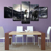 5 panel pictures canvas prints Sergio Ramos wall decor1206 (4)