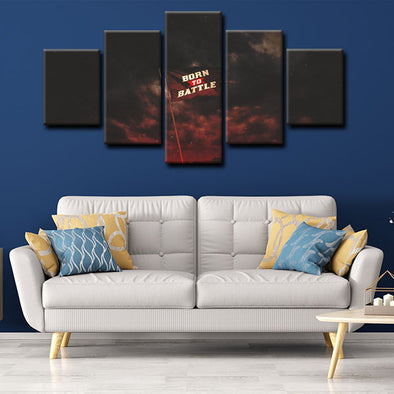  5 panel pictures canvas prints Vegas Golden Knights wall decor1206 (1)