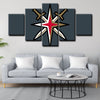  5 panel pictures canvas prints Vegas Golden Knights wall decor1217 (3)