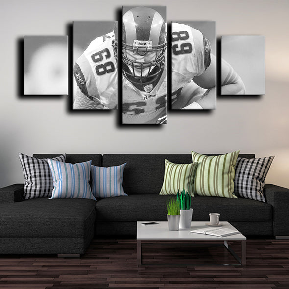 5 panel prints canvas prints Rams Brown wall picture-1222 (1)