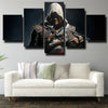 5 panel wall art canvas prints Assassin Black Flag decor picture-1209 (3)
