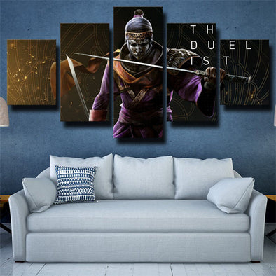 5 panel wall art canvas prints Assassin Origins The Duelist wall decor-12 (1)