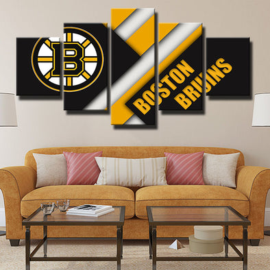 5 panel wall art canvas prints Bears Simple style logo decor picture-1205 (1)
