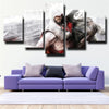 5 panel wall art canvas prints Brotherhood Ezio wall decor-1220 (2)