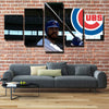 5 panel wall art canvas prints CC MLB  Right fielder Jason Heyward wall decor-1201 (1)