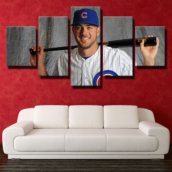 5 panel wall art canvas prints CCubs MLB KB Kris Bryant decor picture-1201 (4)