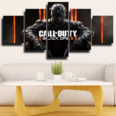 5 panel wall art canvas prints COD Black Ops III decor picture-1215 (1)