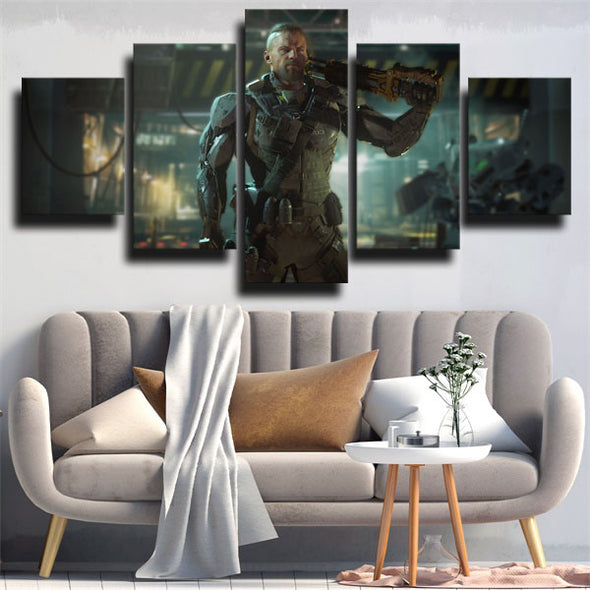 5 panel wall art canvas prints COD Black Ops III wall picture-1214 (2)