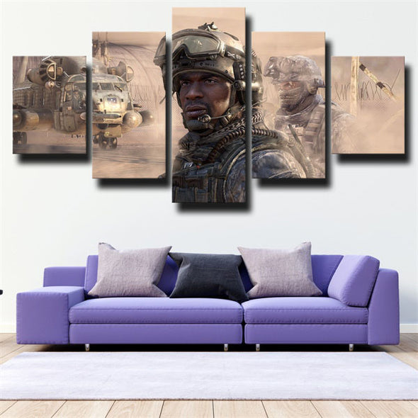 5 panel wall art canvas prints COD Modern Warfare 2 decor picture-1307 (2)
