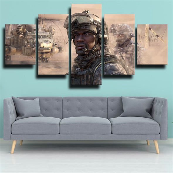 5 panel wall art canvas prints COD Modern Warfare 2 decor picture-1307 (3)