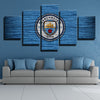 5 panel wall art canvas prints Citizens blue Log live room decor-1239 (2)
