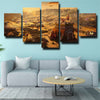 5 panel wall art canvas prints Clash Royale Attacking home decor-1502 (3)
