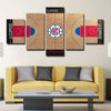 5 panel wall art canvas prints Clippers Mini Course live room decor-1208 (2)