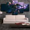 5 panel wall art canvas prints DOTA 2 Anti-Mage live room decor-1213 (2)