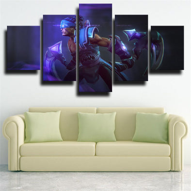 5 panel wall art canvas prints DOTA 2 Anti-Mage wall picture-1214 (1)
