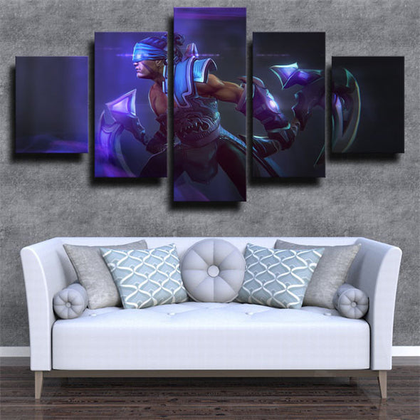 5 panel wall art canvas prints DOTA 2 Anti-Mage wall picture-1214 (2)
