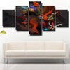 5 panel wall art canvas prints DOTA 2 Batrider home decor-1243 (3)
