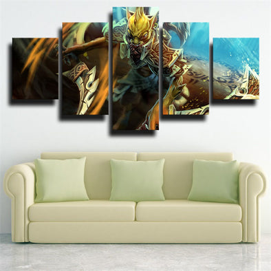5 panel wall art canvas prints DOTA 2 Bounty Hunter decor picture-1255 (1)