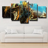 5 panel wall art canvas prints DOTA 2 Bounty Hunter decor picture-1255 (3)