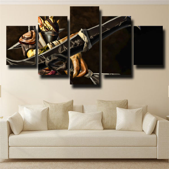 5 panel wall art canvas prints DOTA 2  Bounty Hunter live room decor-1253 (3)