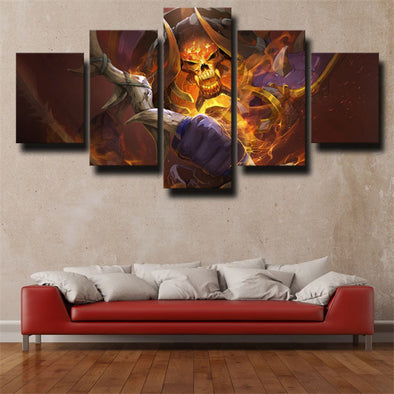 5 panel wall art canvas prints DOTA 2 Clinkz home decor-1273 (1)
