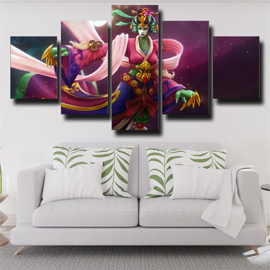 5 panel wall art canvas prints DOTA 2 Death Prophet wall picture-1294 (1)