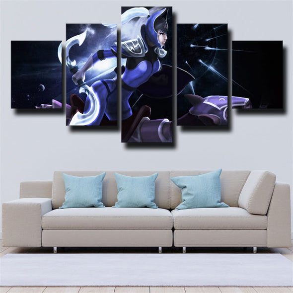 5 panel wall art canvas prints DOTA 2 Luna wall decor-1361 (2)