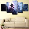 5 panel wall art canvas prints DOTA 2 Naga Siren decor picture-1386 (2)
