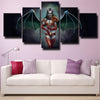 5 panel wall art canvas prints DOTA 2 Queen Of Pain live room decor-1415 (3)