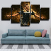 5 panel wall art canvas prints De Joden David Neres live room decor-1213 (2)
