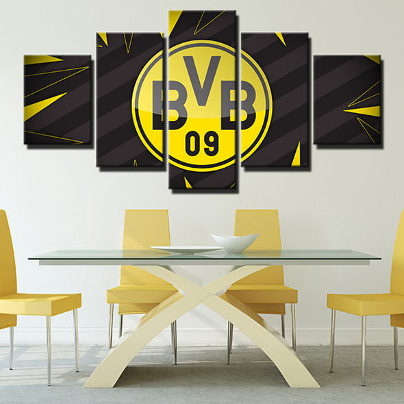 5 panel wall art canvas prints Dortmund bright home decor-1214 (3)