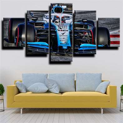 5 panel wall art canvas prints F1 Car Mercedes M10 decor picture-1200 (1)