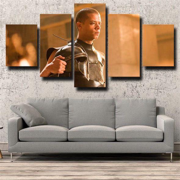 5 panel wall art canvas prints Game of Thrones Grey wall picture-1614 (3)