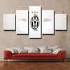 5 panel wall art canvas prints Juventus white live room decor-1213 (1)