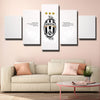 5 panel wall art canvas prints Juventus white live room decor-1213 (2)