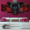 5 panel wall art canvas prints League Legends Aatrox home decor-1200 (3)