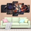 5 panel wall art canvas prints League Legends Dr. Mundo home decor-1200 (1)